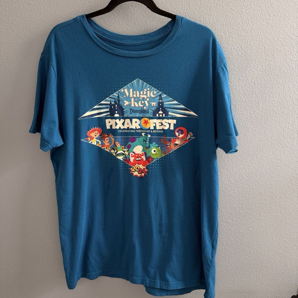 Disneyland Resort 2024 Pixar Fest Magic Key T-Shirt Size Adult L